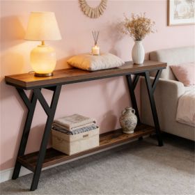Console, sofa table, entrance table, foyer table with storage rack