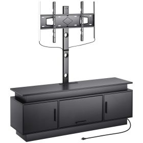 VEVOR 52" TV Stand with Mount for up to 75 in TVs, Entertainment Center with Power Outlet & LED Lights
