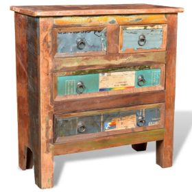 Vintage Cabinet Multicolor Reclaimed solid wood Medium Storage
